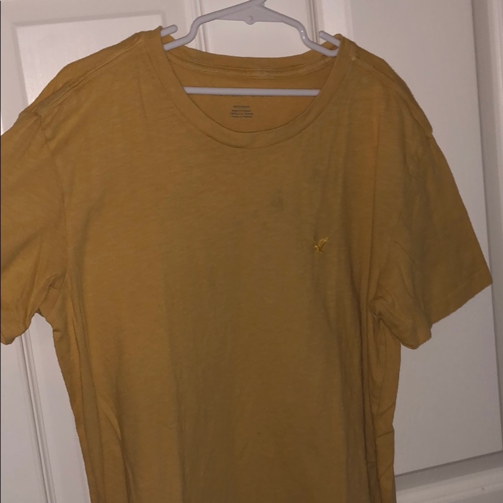 Yellow American eagle tee